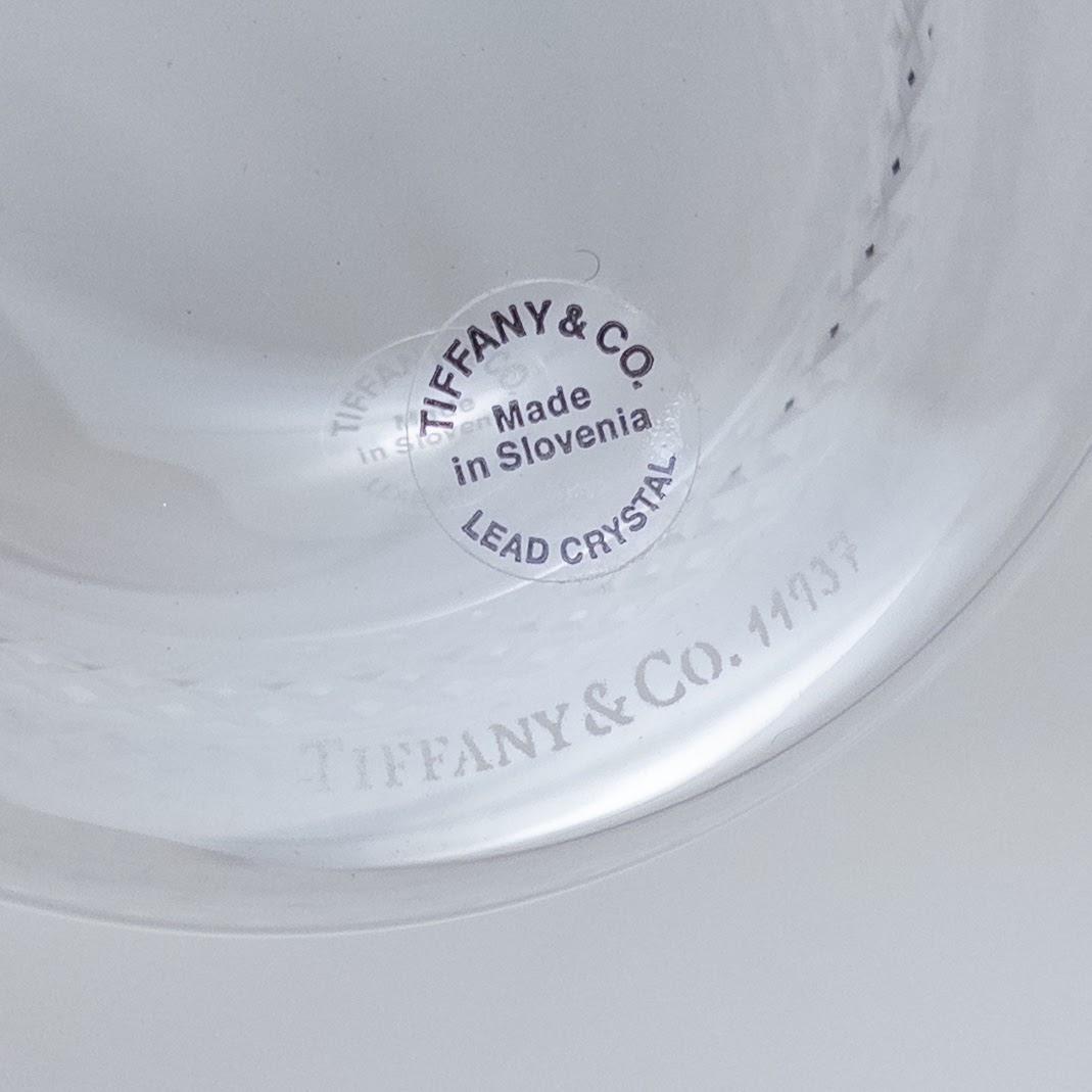 Tiffany & Co. Diamond Point Set Of Four Old Fashioned Glasses