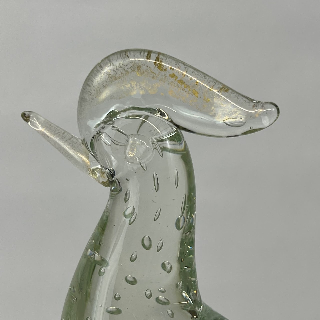 Art Glass Pheasant Statuette