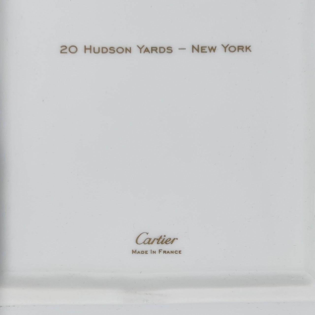 Cartier Fine Porcelain 20 Hudson Yards Commemorative Dish