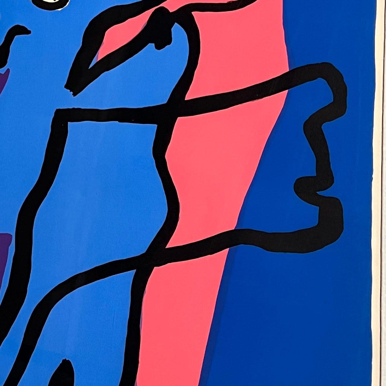 Karel Appel 'Figure' Signed Modernist Silkscreen, 1970