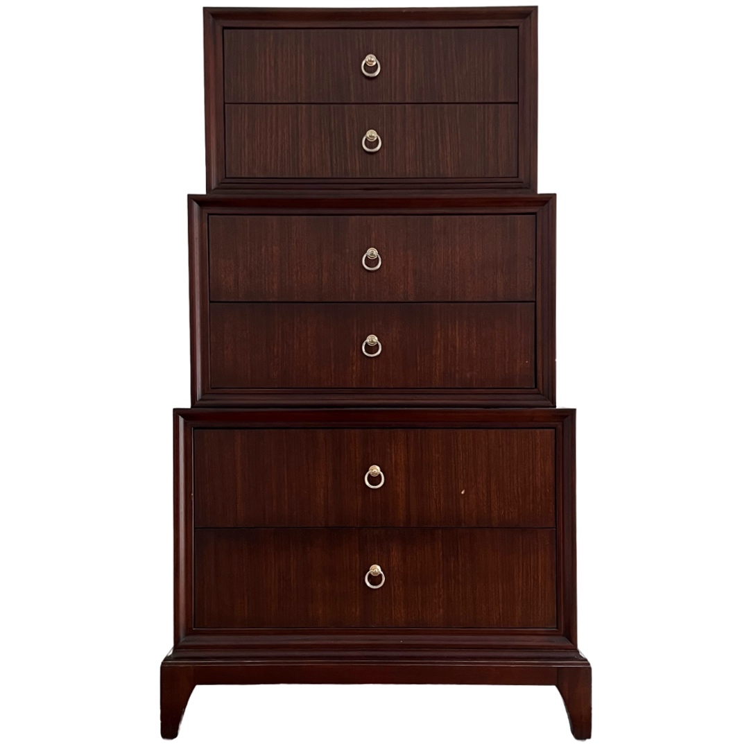 Ethan Allen Tiered Six-Drawer Highboy Dresser