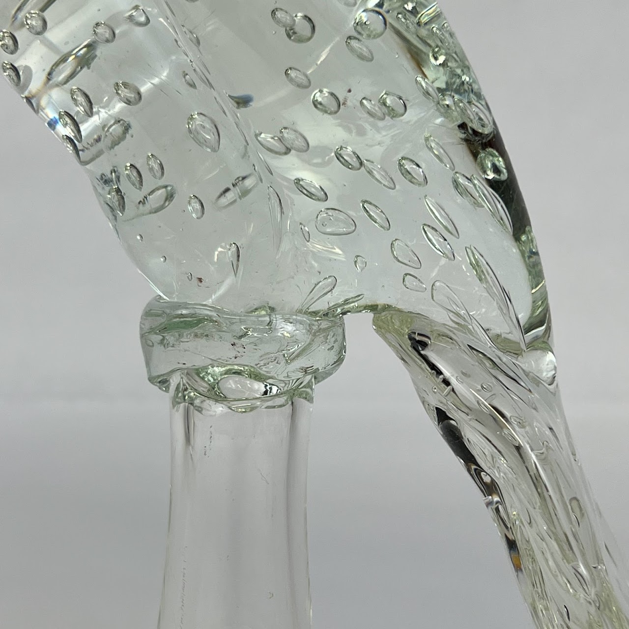 Art Glass Pheasant Statuette