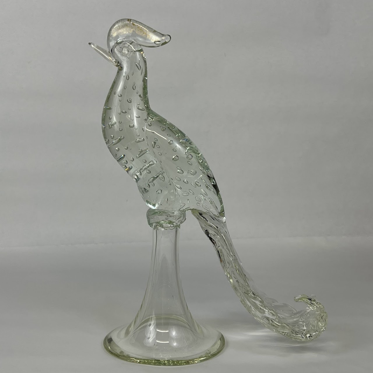 Art Glass Pheasant Statuette