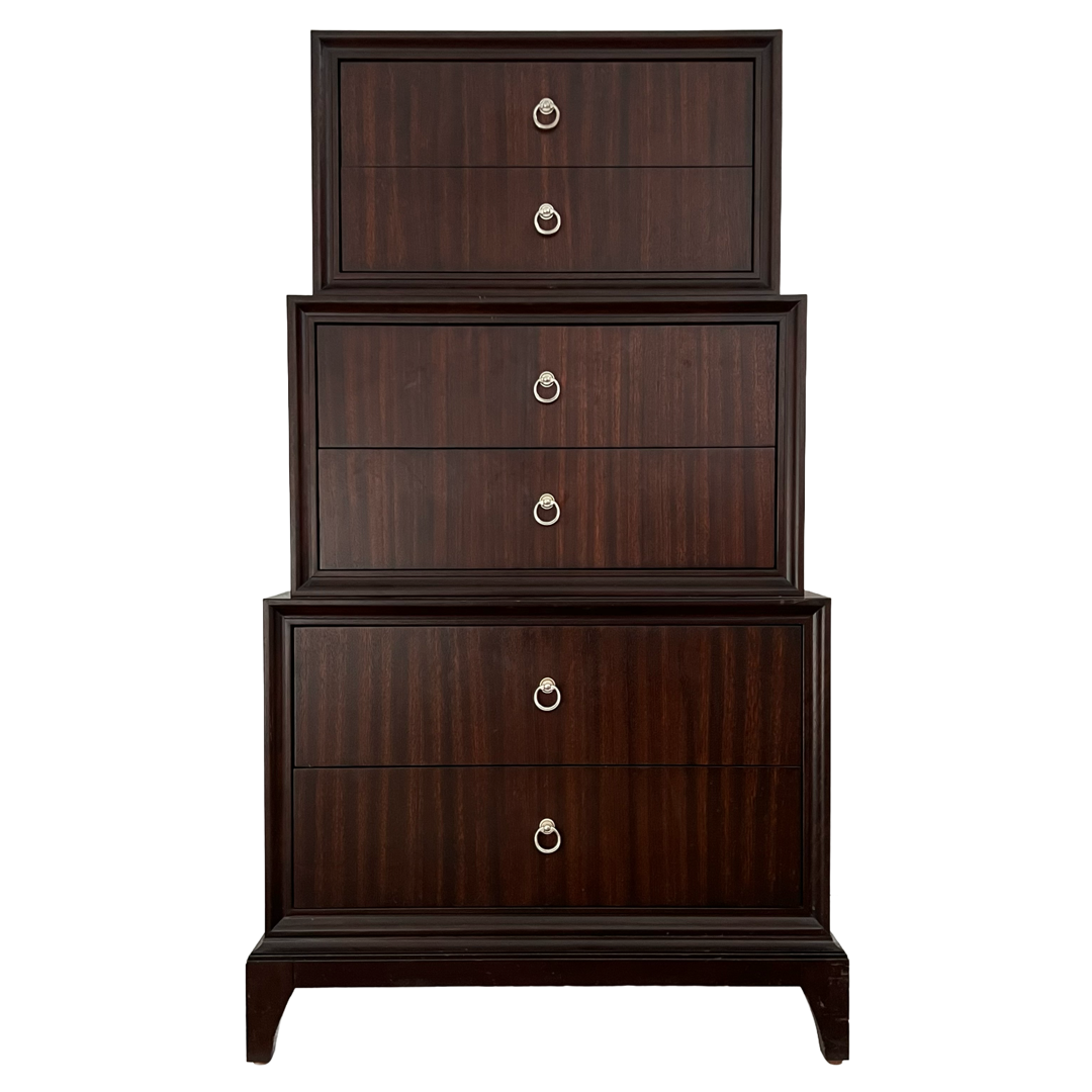 Ethan Allen Tiered Six-Drawer Highboy Dresser