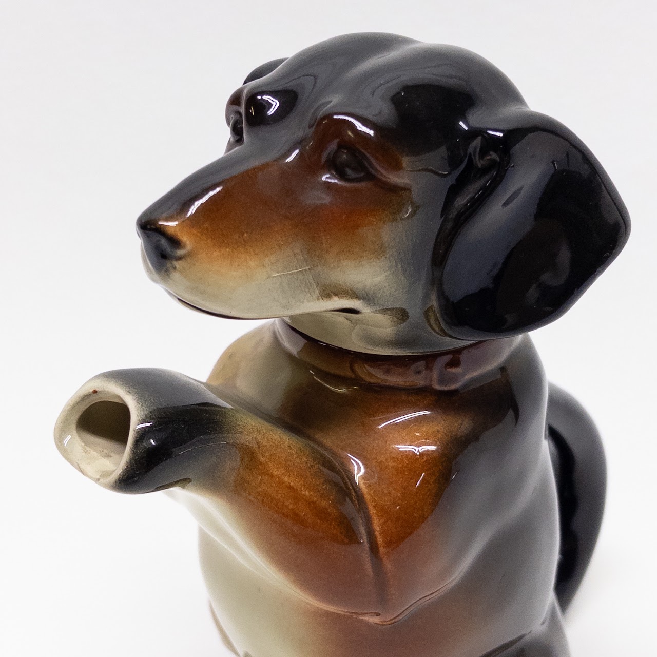 German Begging Hound Dog Ceramic Teapot