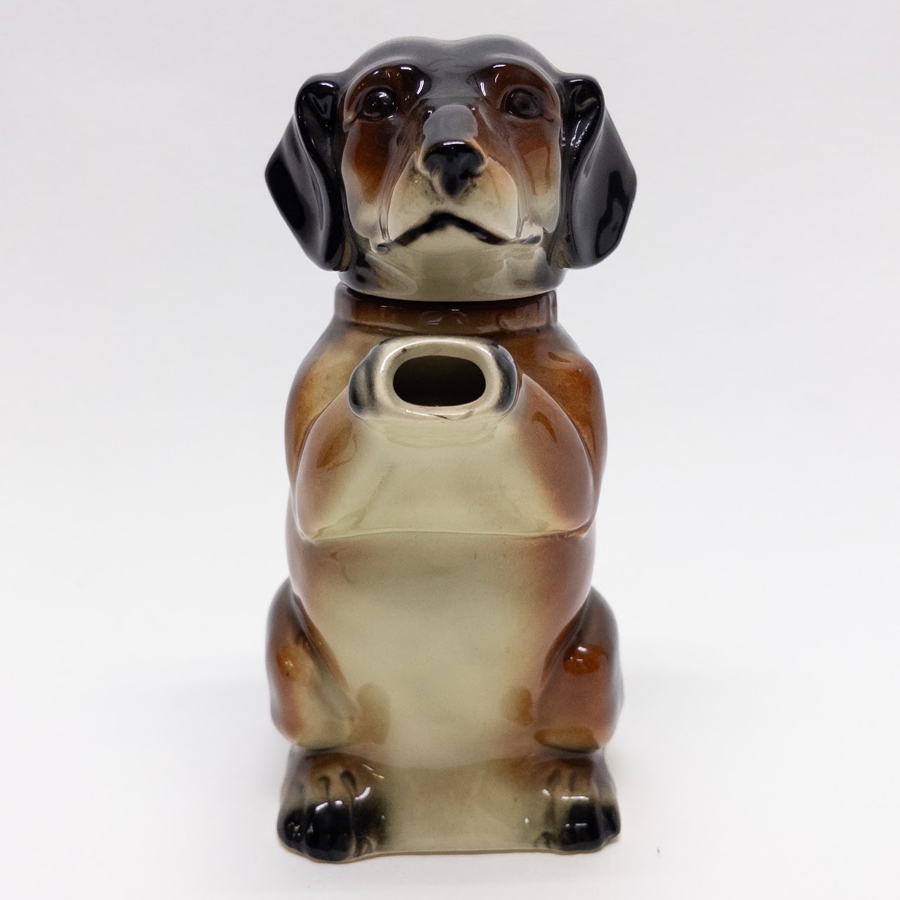 German Begging Hound Dog Ceramic Teapot