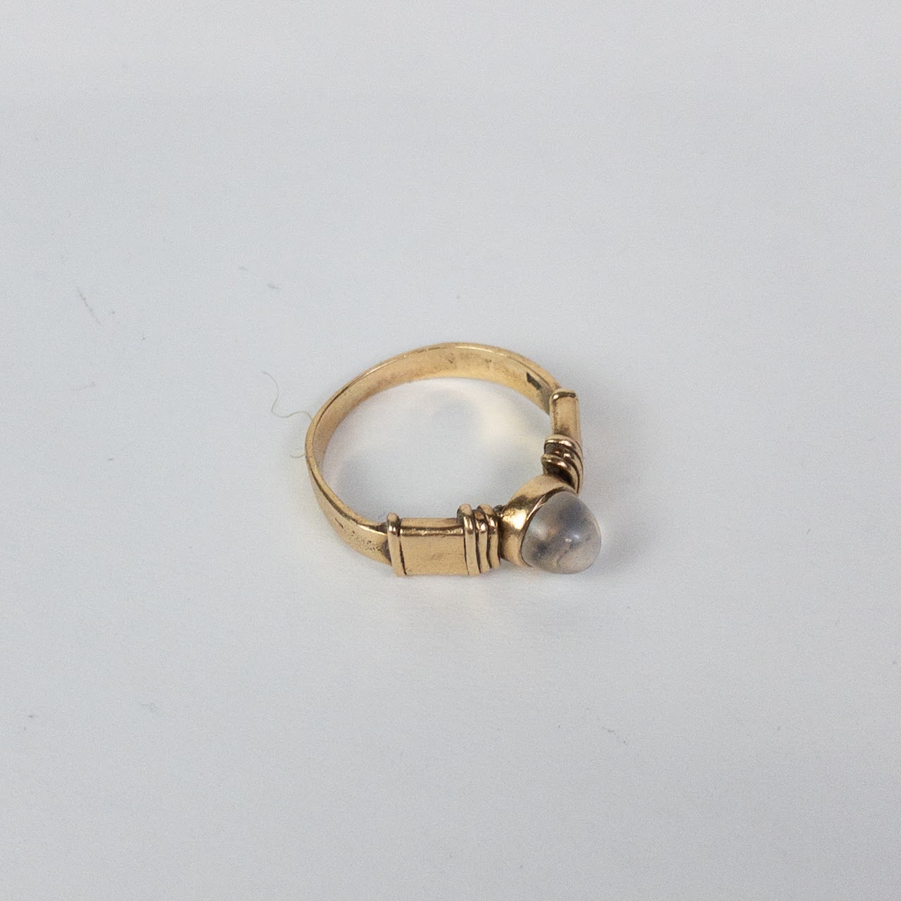 14K Gold and Moonstone Ring