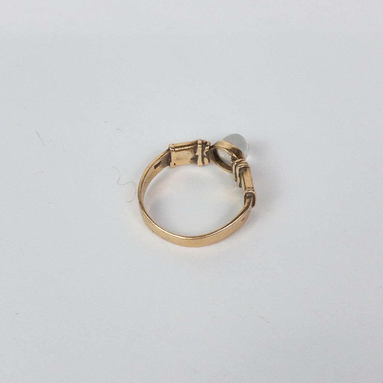 14K Gold and Moonstone Ring