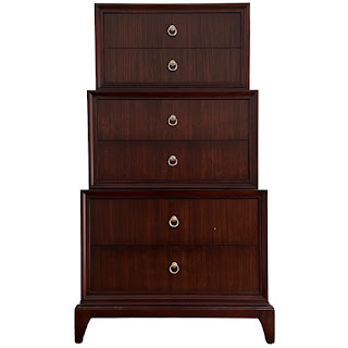 Ethan Allen Tiered Six-Drawer Highboy Dresser