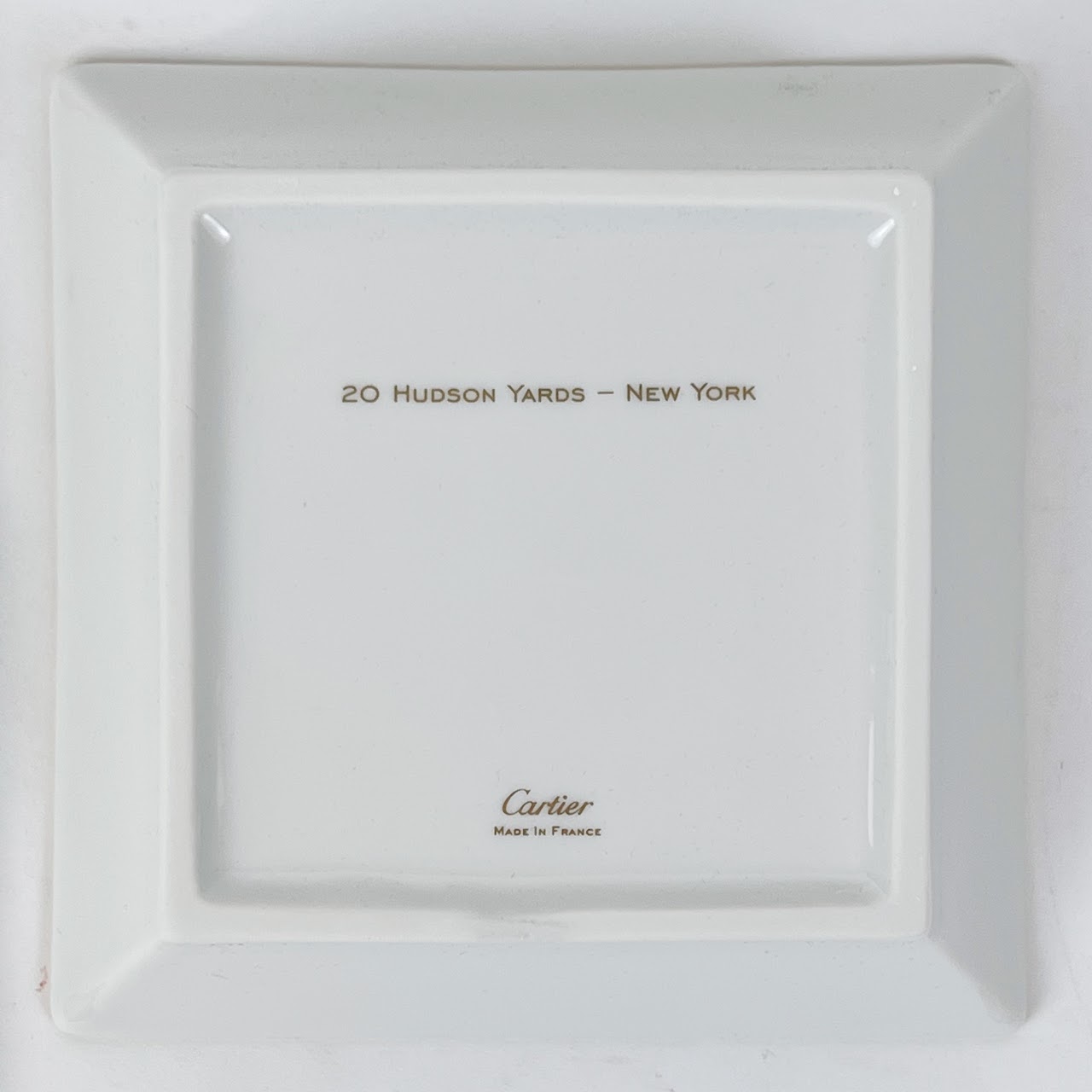 Cartier Fine Porcelain 20 Hudson Yards Commemorative Dish