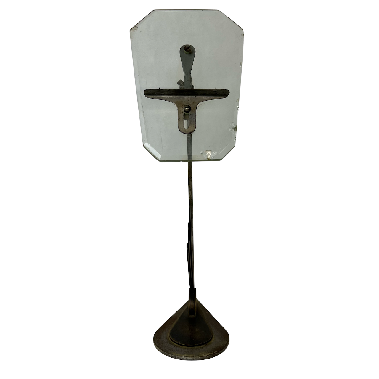 Art Deco Steel & Glass Display Stand