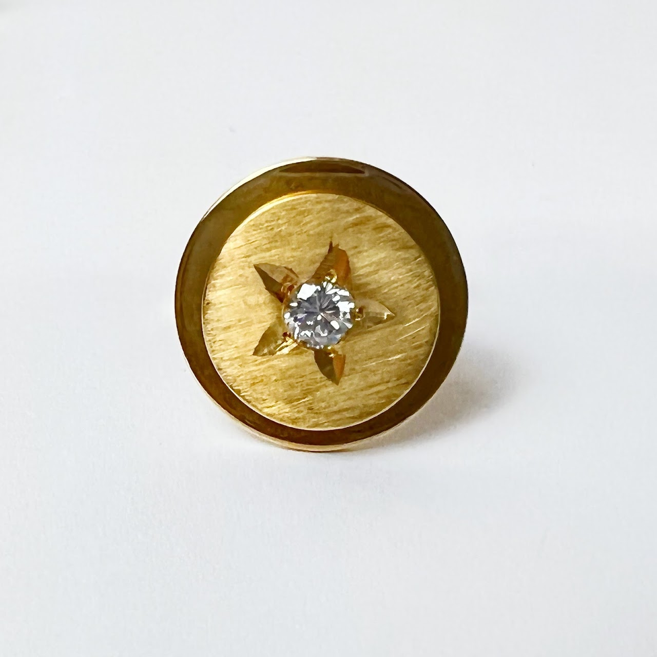 14K Gold and Diamond Cufflinks