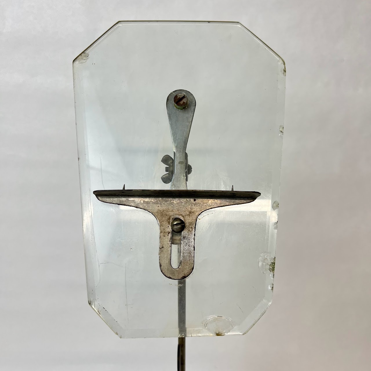 Art Deco Steel & Glass Display Stand