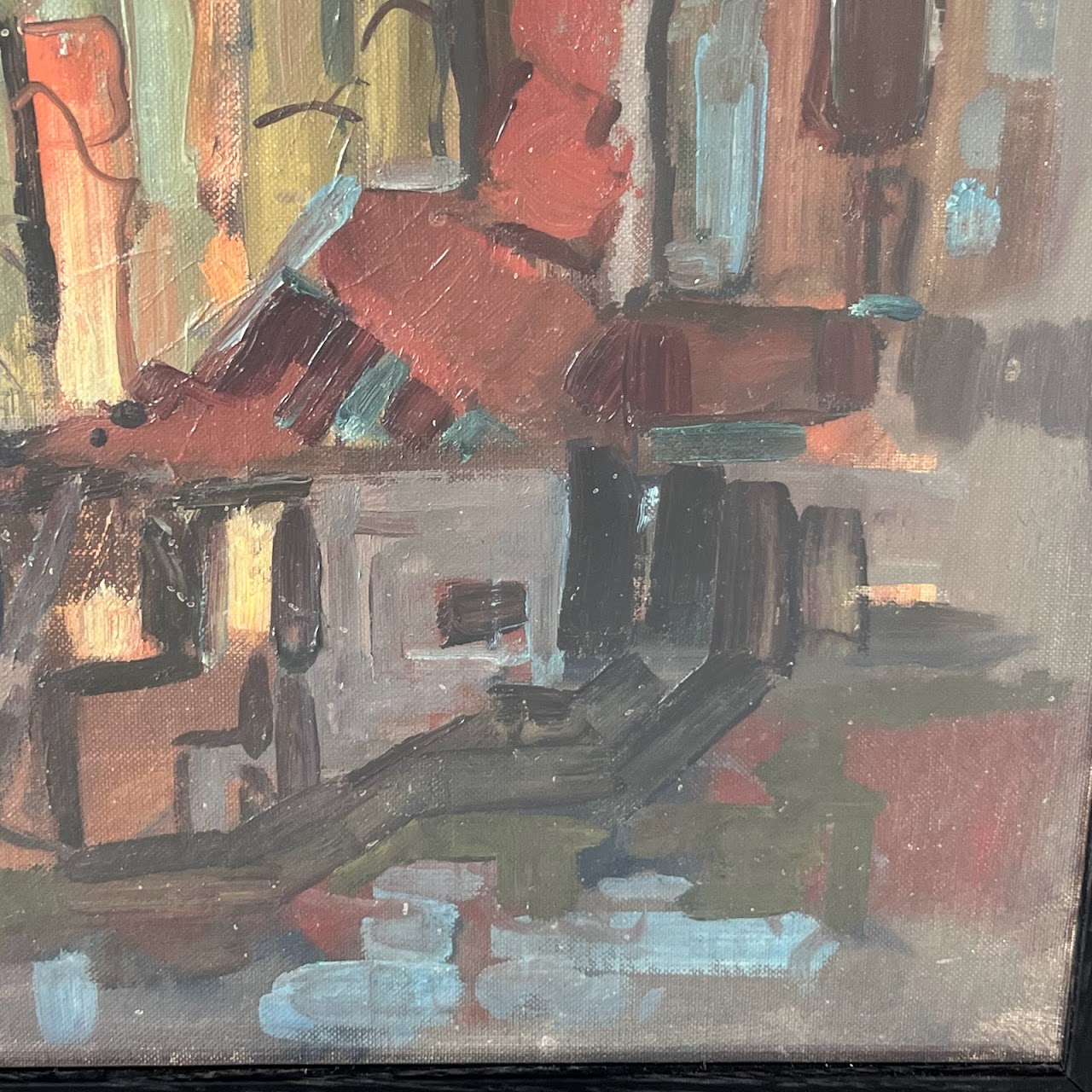 David C. Baker Signed Oil Painting