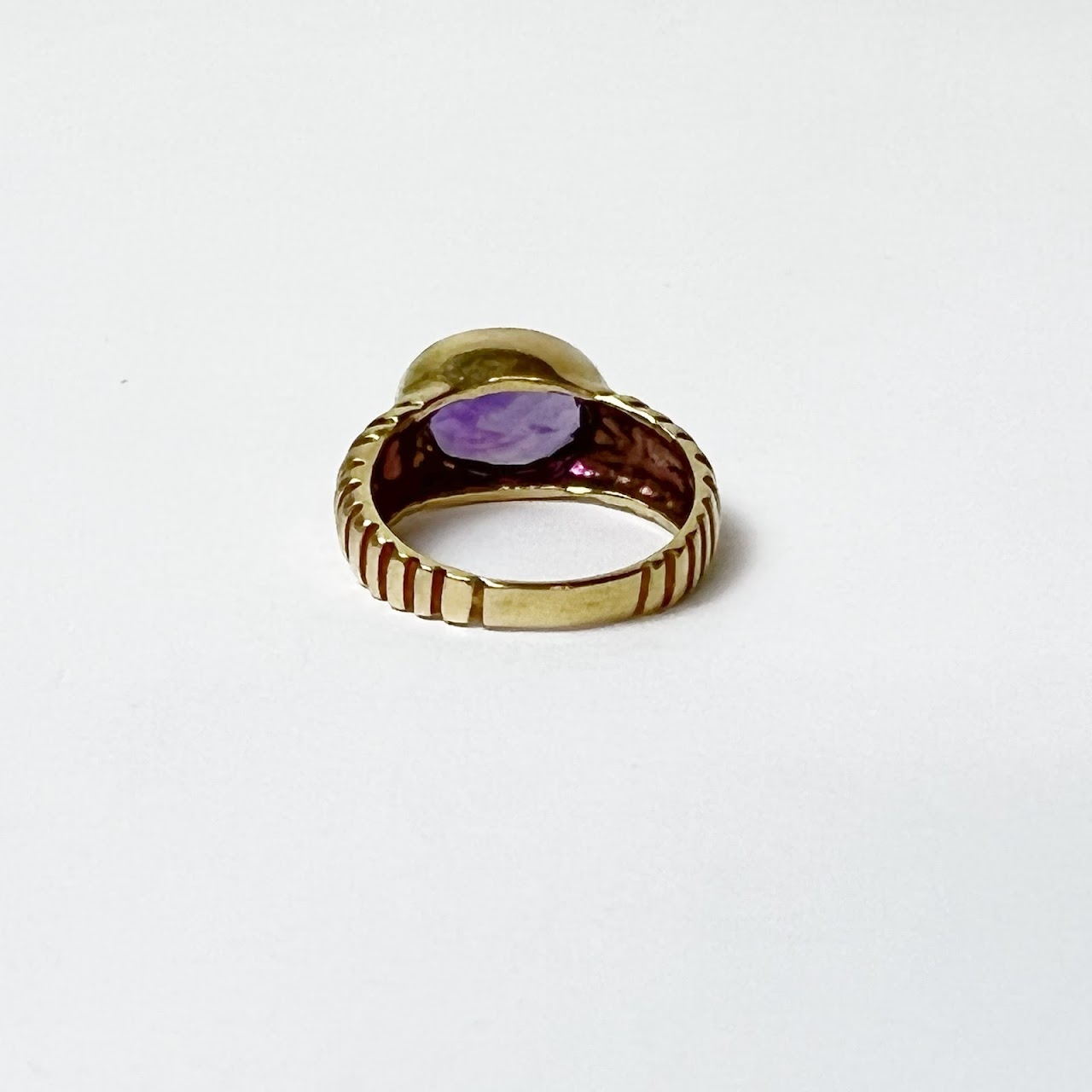 14K Gold and Amethyst Ring