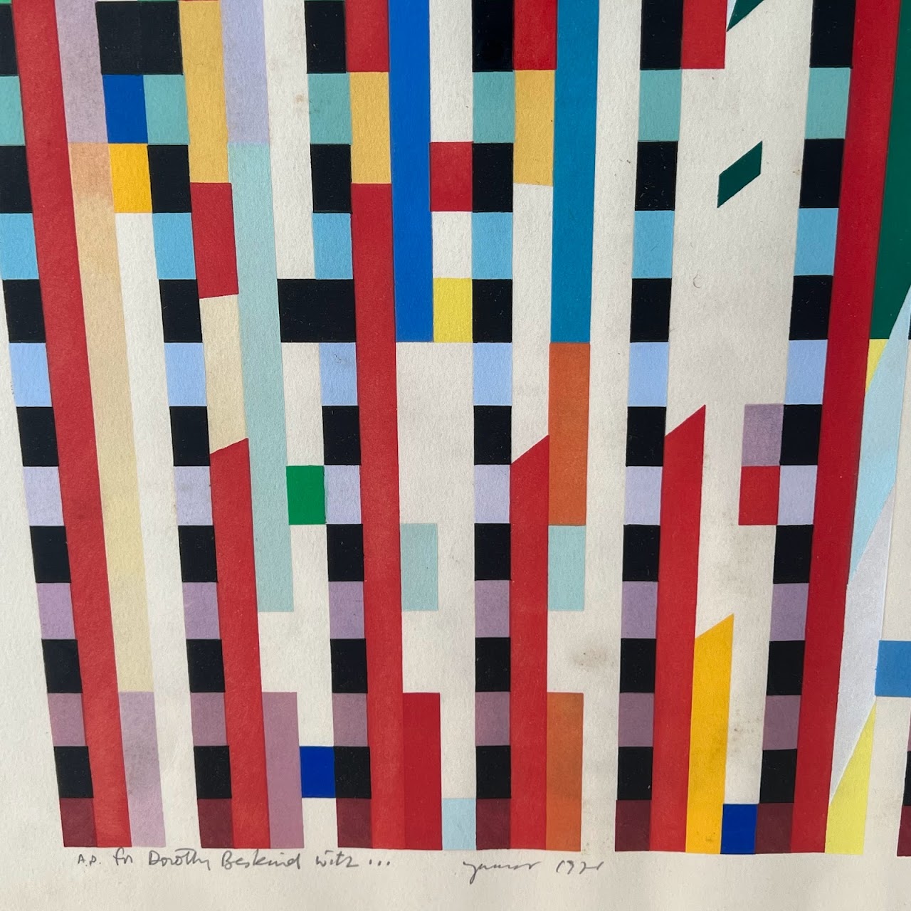 Yaacov Agam Signed Serigaph