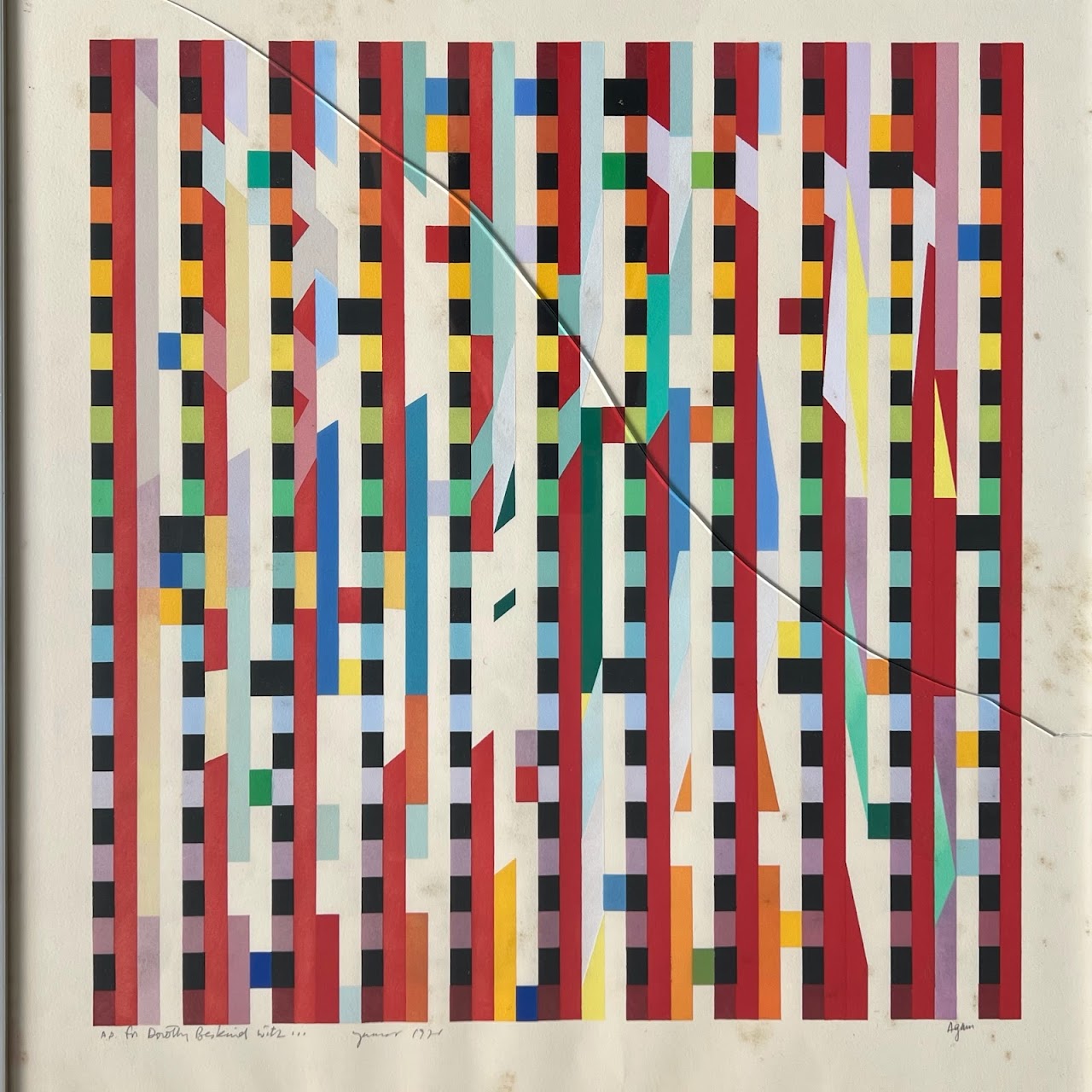 Yaacov Agam Signed Serigaph