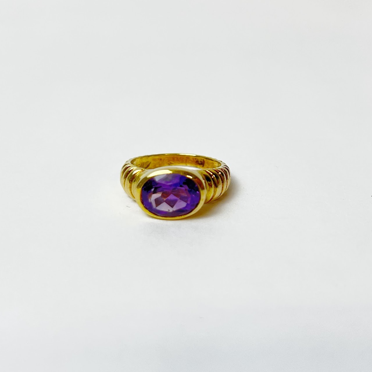 14K Gold and Amethyst Ring