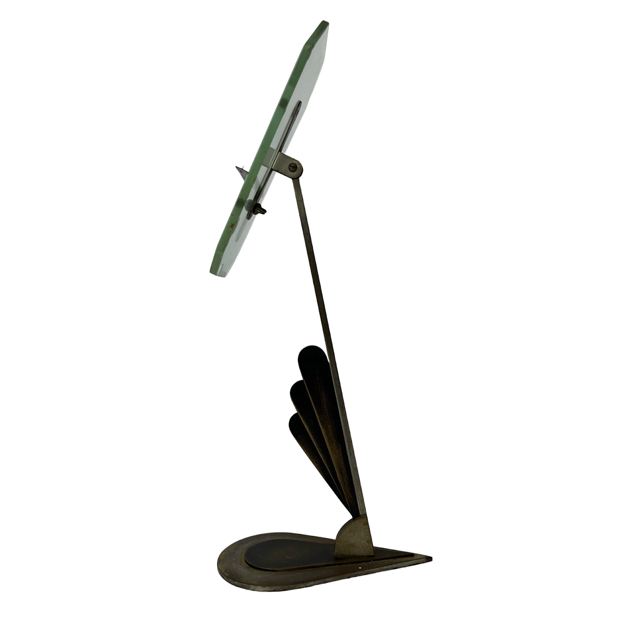 Art Deco Steel & Glass Display Stand