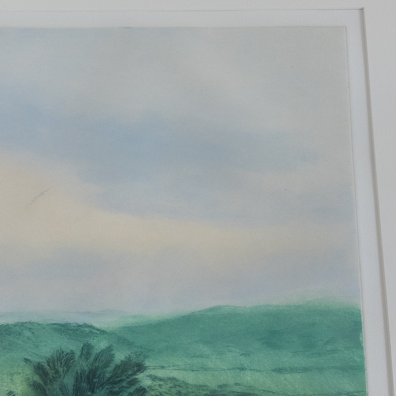 Joseph Essig 'Western View' Signed Etching and Aquatint