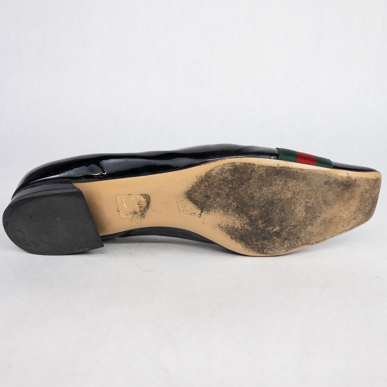 Gucci Vintage Bamboo Buckle Flats