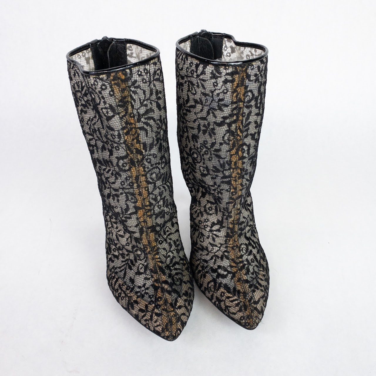 Bottega Veneta Lace Ankle Booties