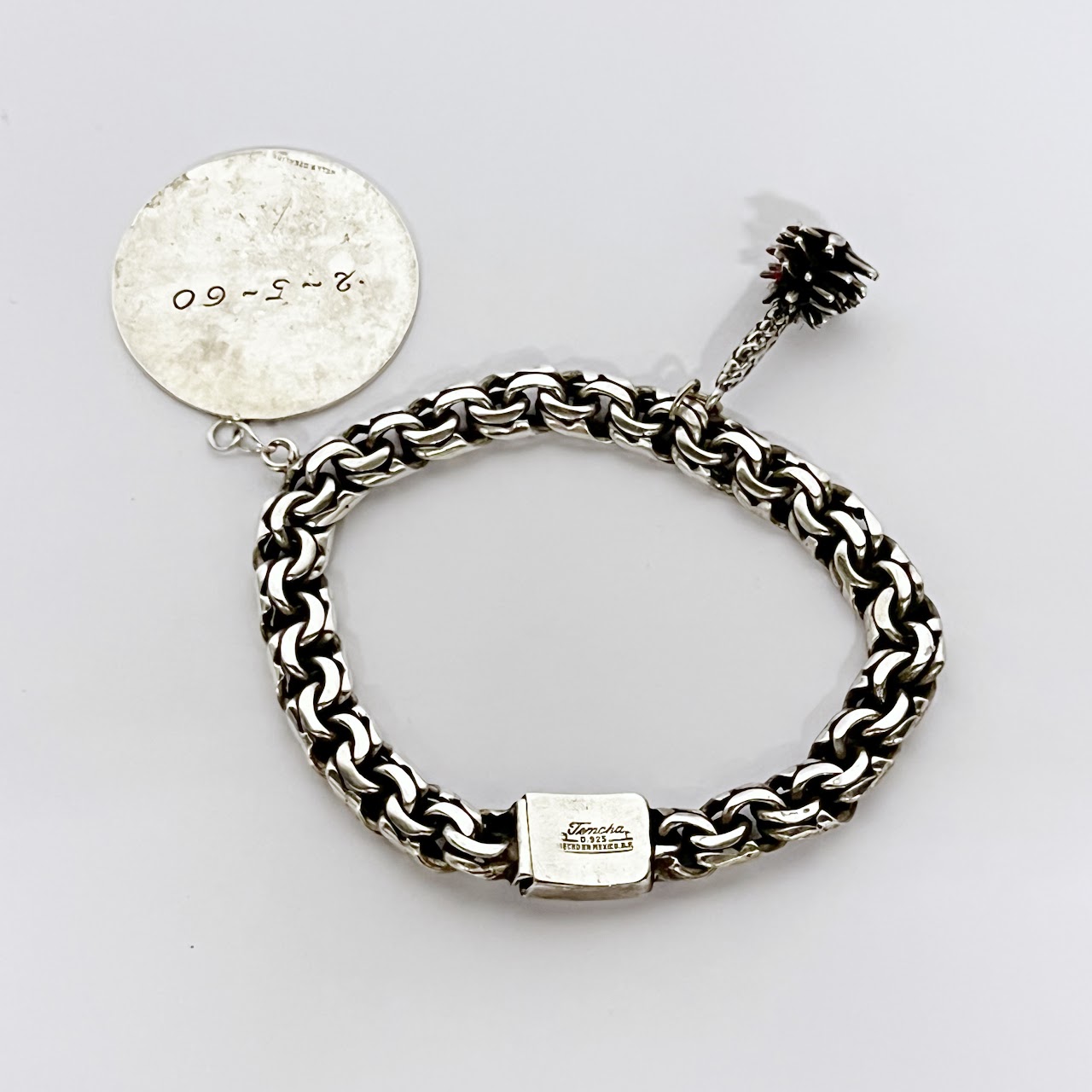 Sterling Silver Tencha 1960s Charm Bracelet