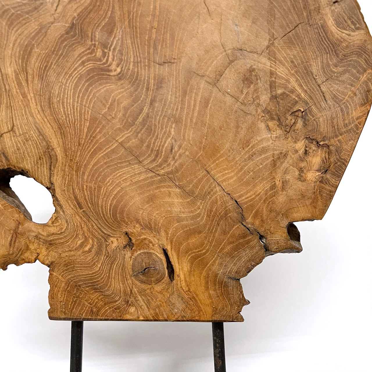 Teak Burl Slab Sculpture