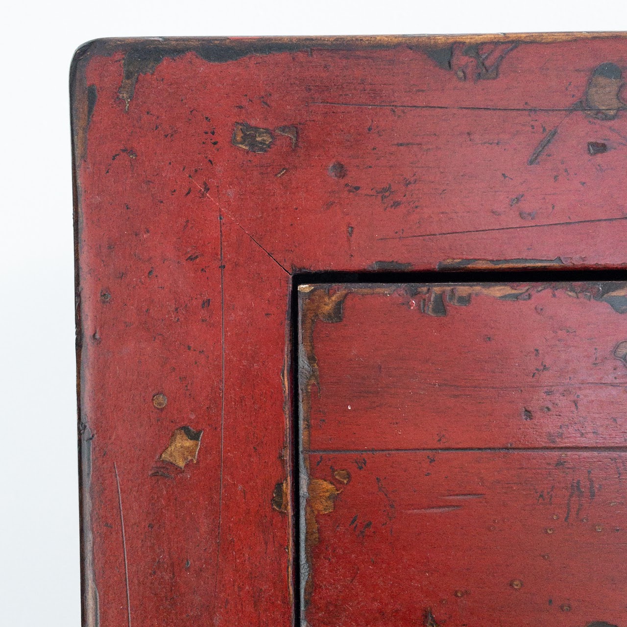 Pottery Barn Emmett Ming Red Cabinet #1