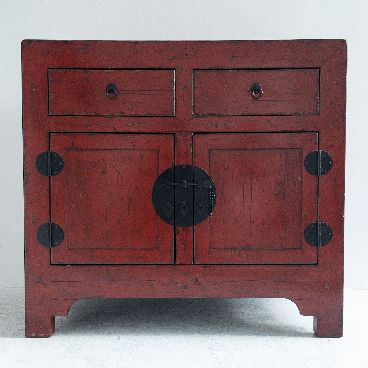 Pottery Barn Emmett Ming Red Cabinet #1