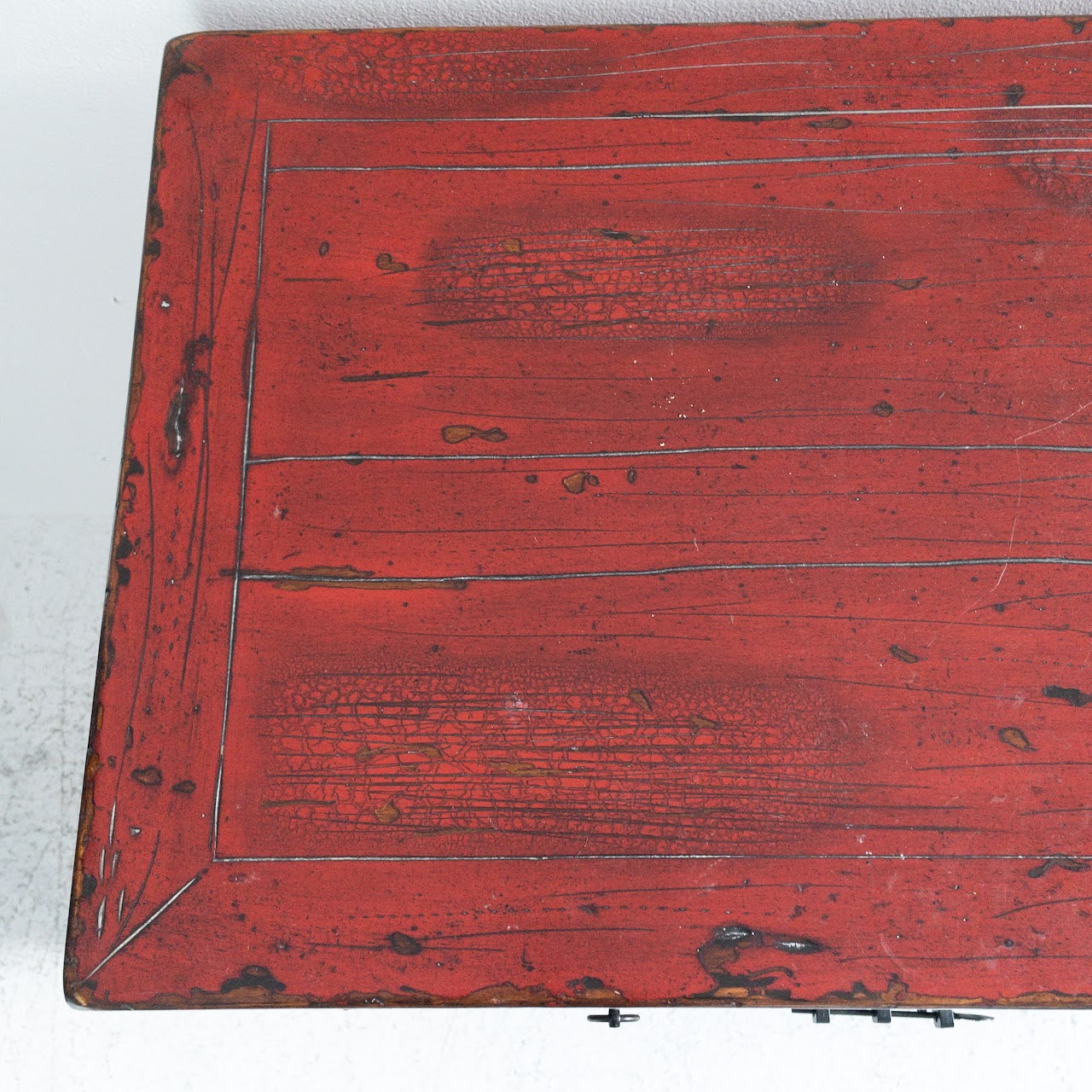 Pottery Barn Emmett Ming Red Cabinet #1