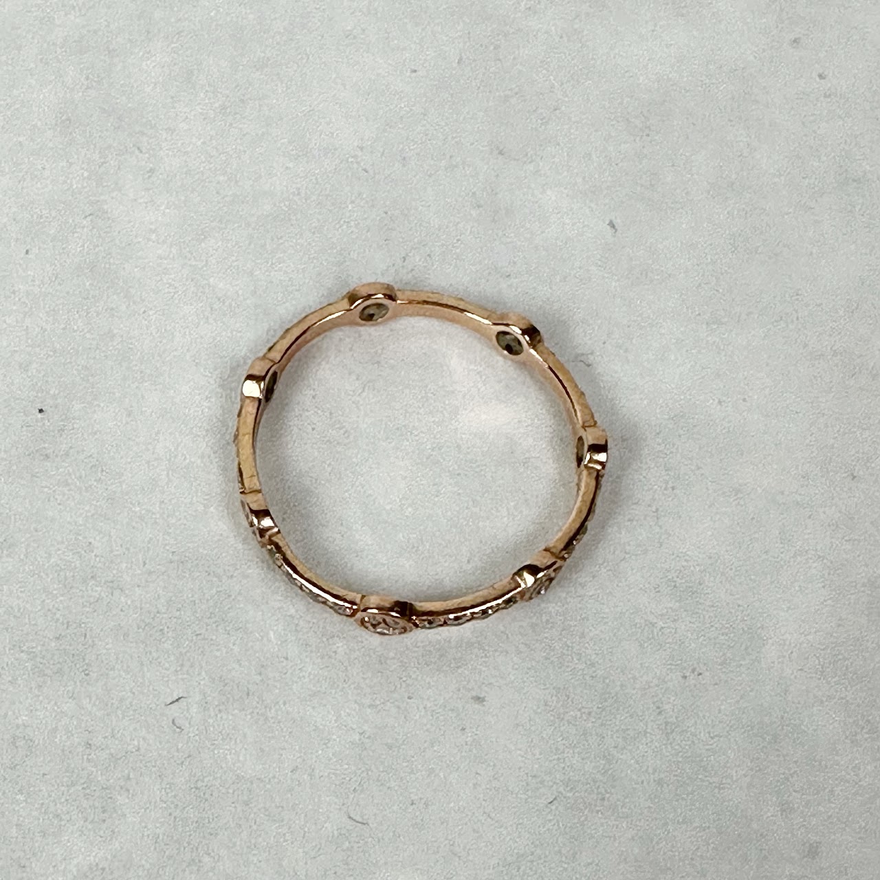 10K Gold Ring With Small Diamond Settings