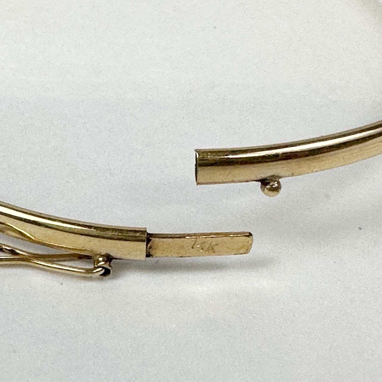 14K Gold Hoop Bracelet