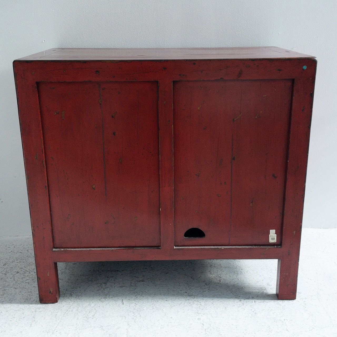 Pottery Barn Emmett Ming Red Cabinet #1