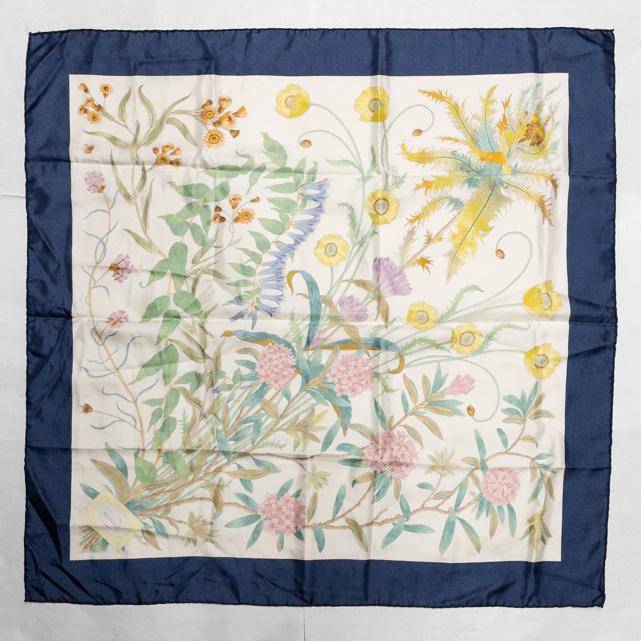 Gucci Floral Motif Silk Scarf