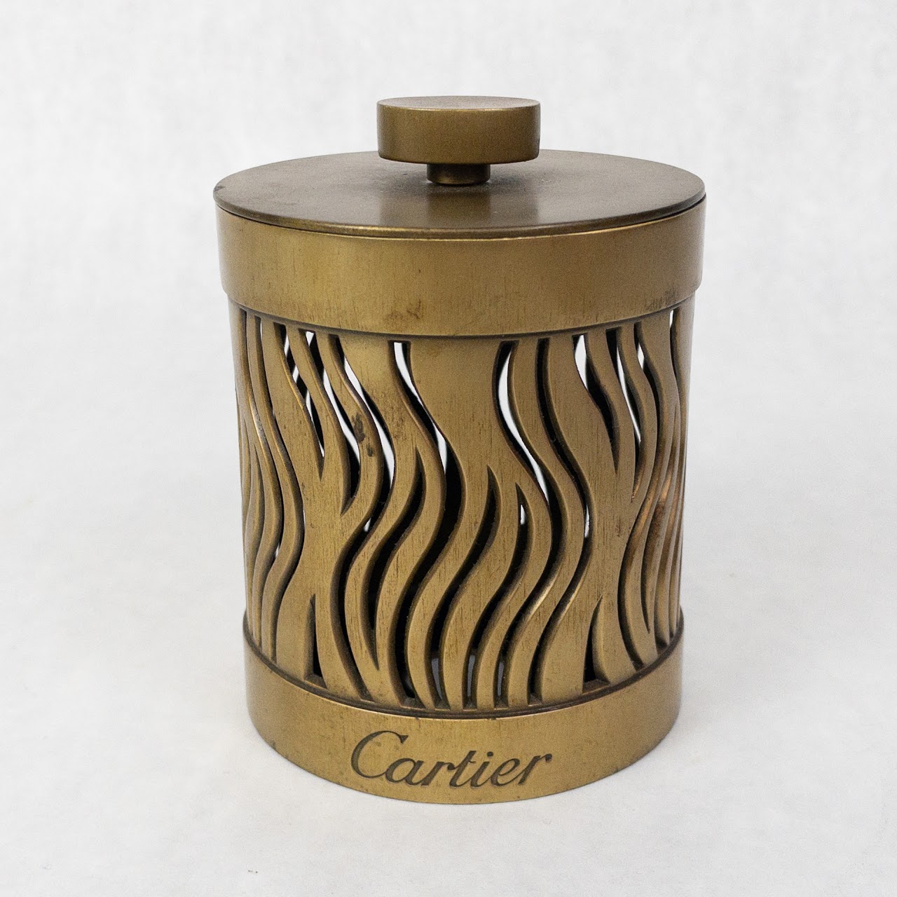 Cartier Brass Candle Holder