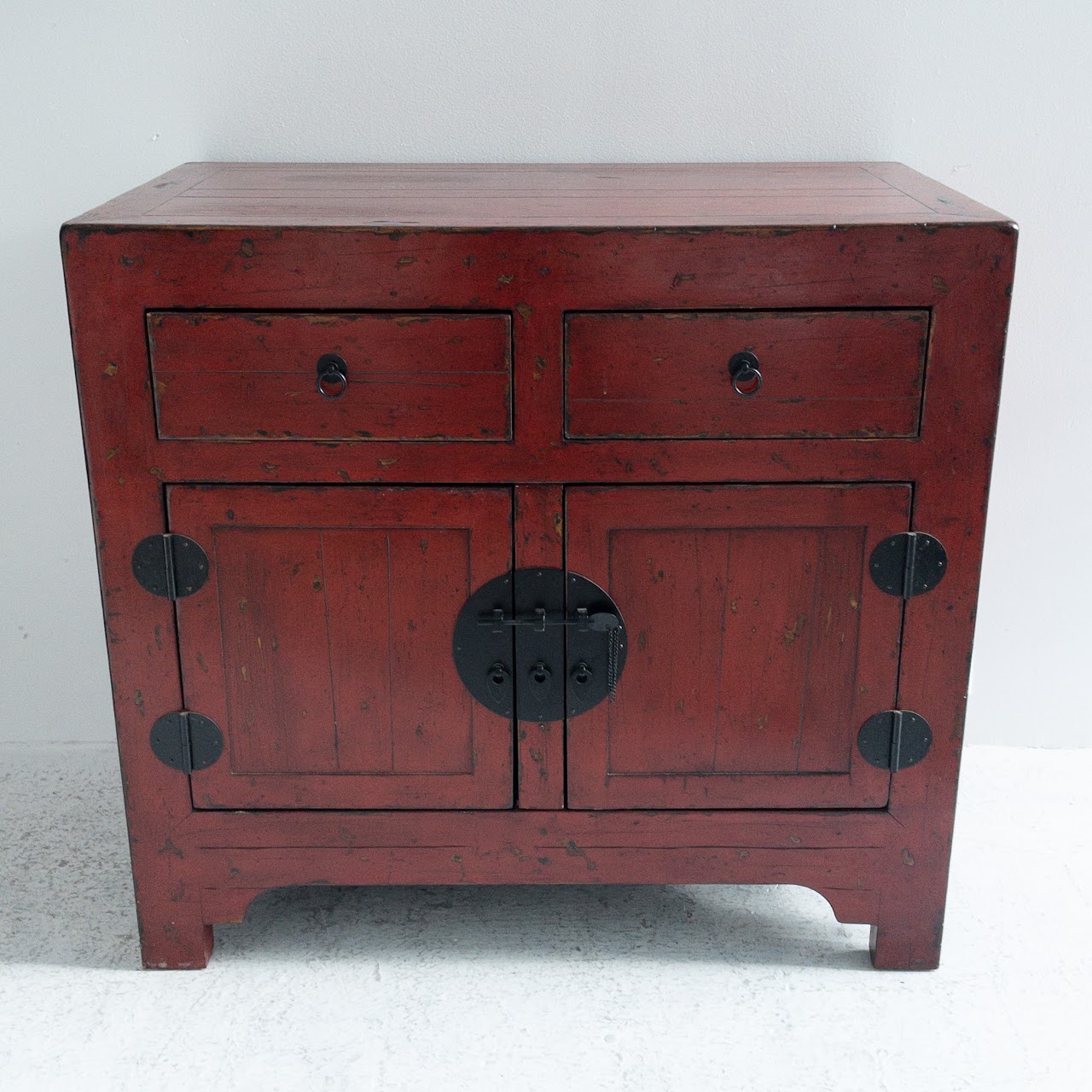 Pottery Barn Emmett Ming Red Cabinet #1