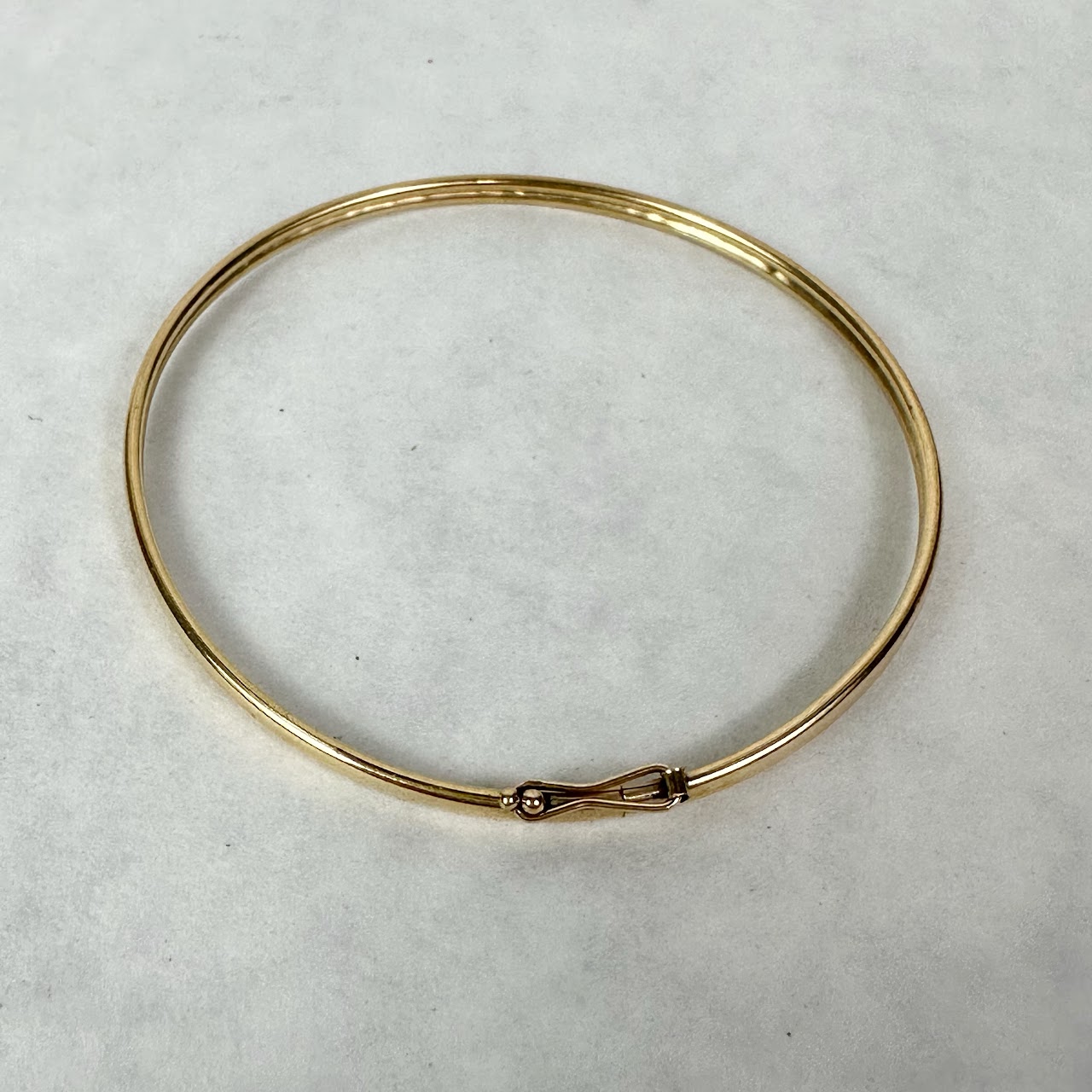 14K Gold Hoop Bracelet