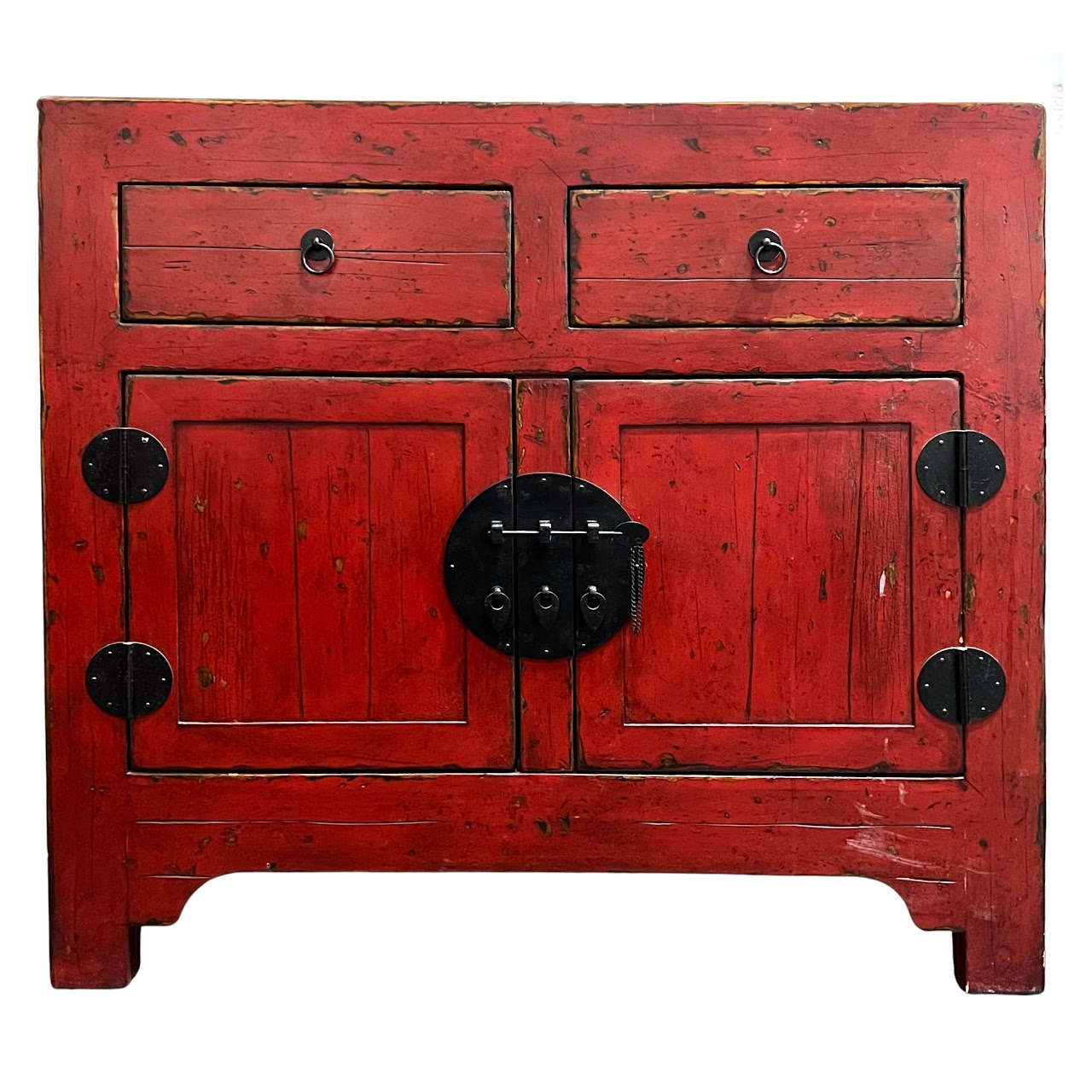 Pottery Barn Emmett Ming Red Cabinet #2