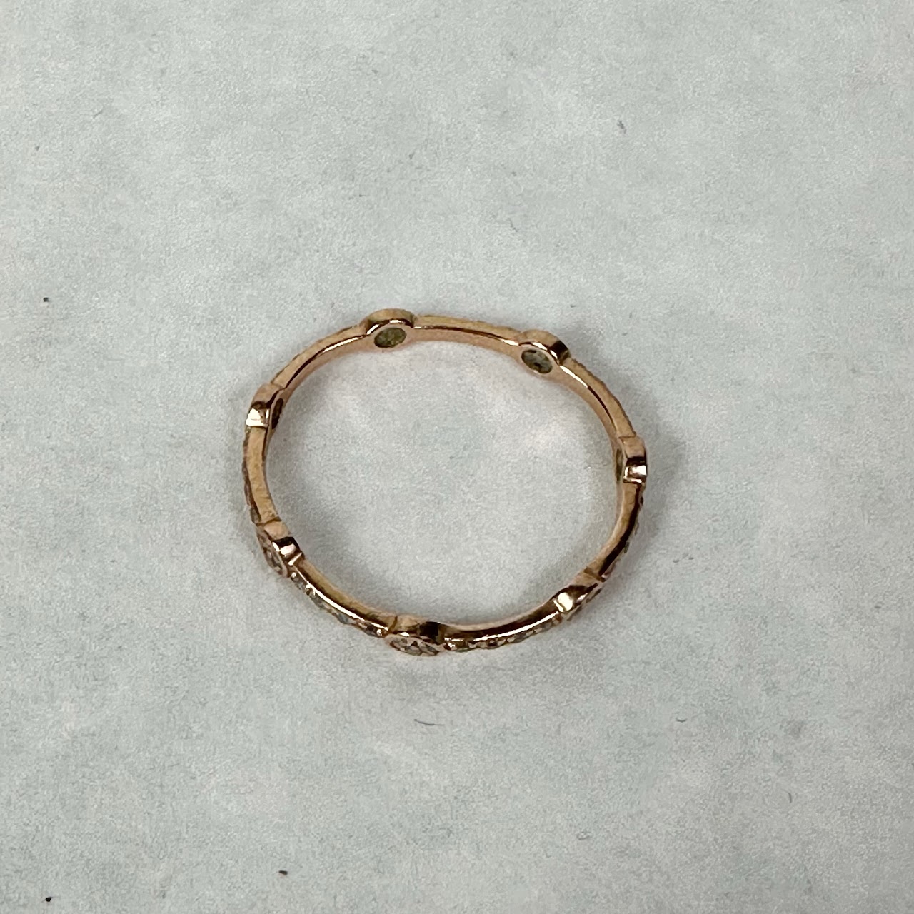 10K Gold Ring With Small Diamond Settings