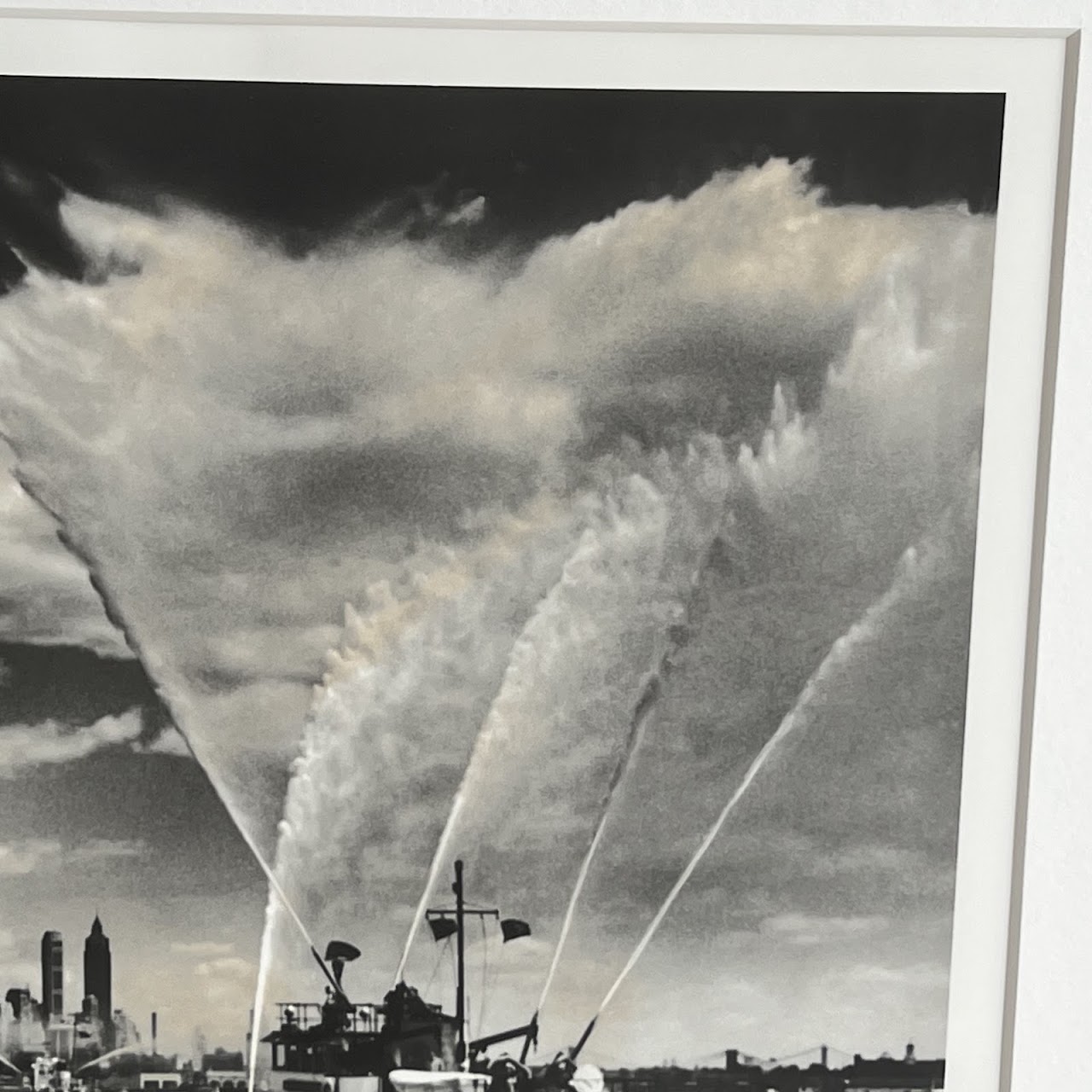 Fireboat and Firefighter New York Times Photo Collection Photograph