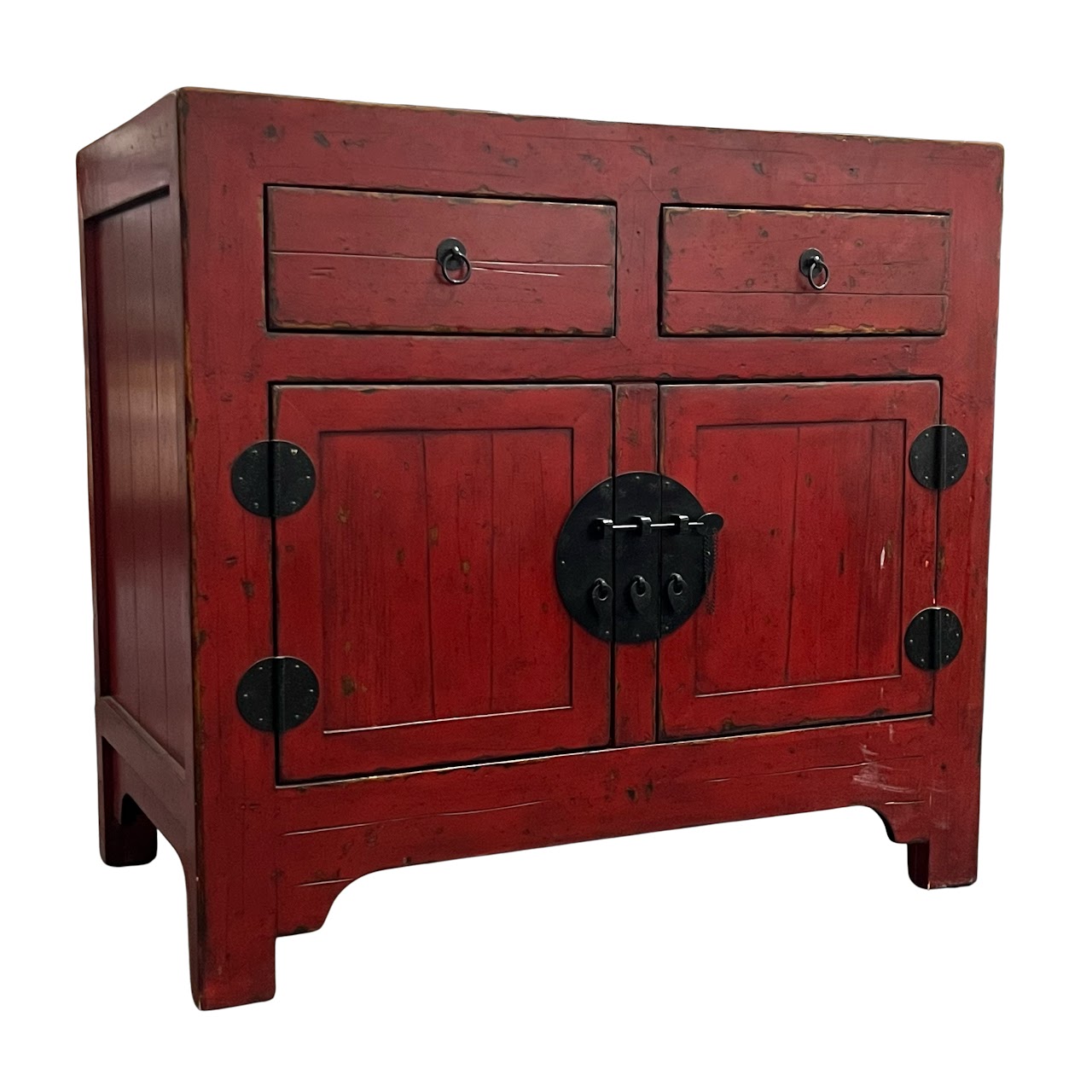 Pottery Barn Emmett Ming Red Cabinet #2