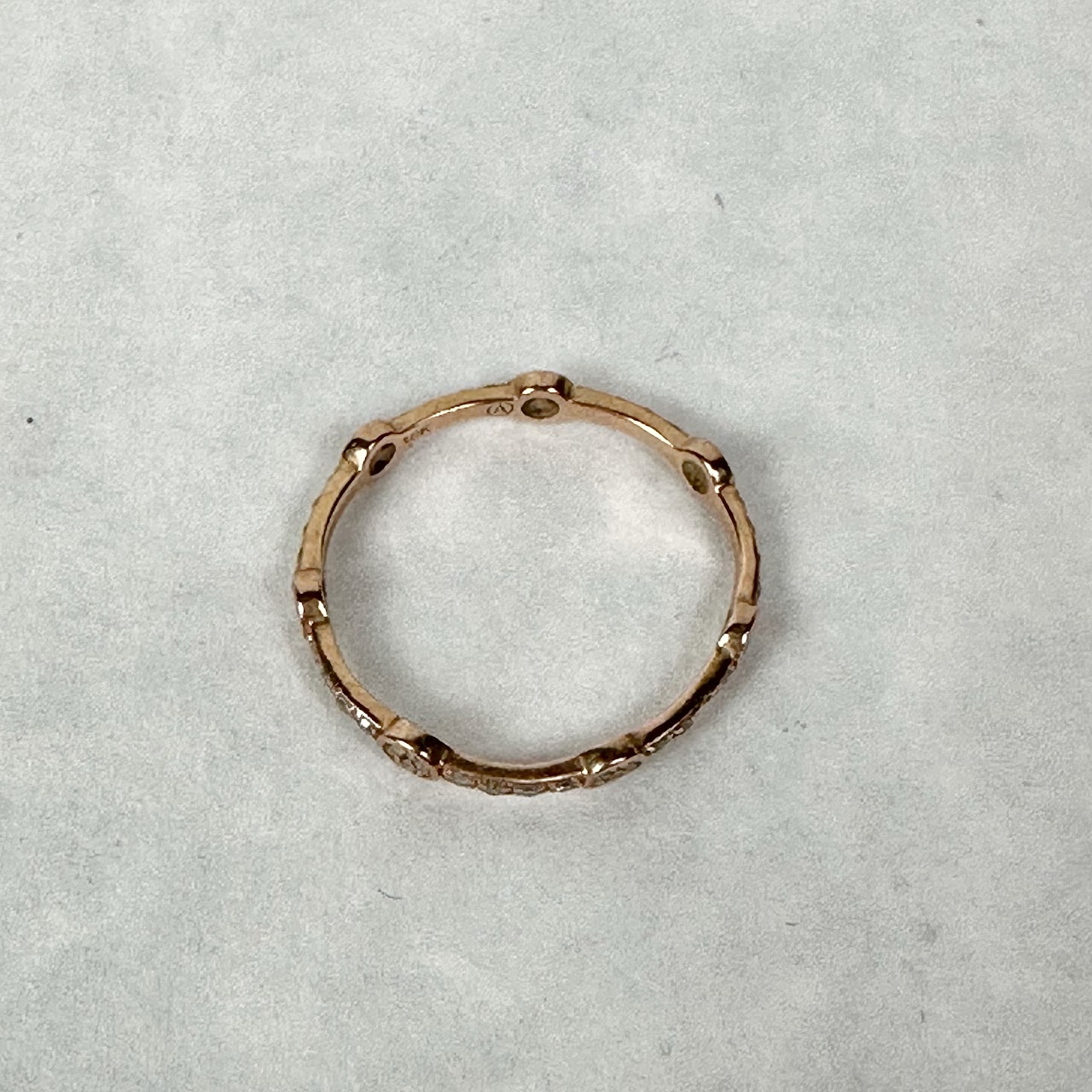 10K Gold Ring With Small Diamond Settings