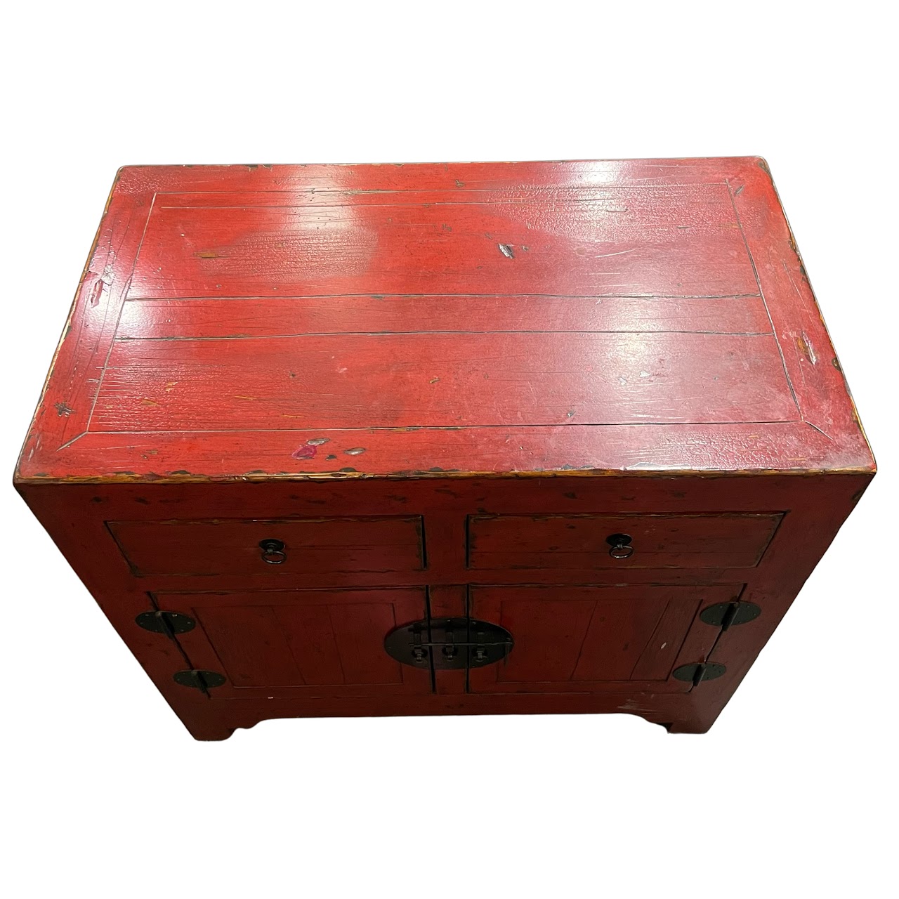 Pottery Barn Emmett Ming Red Cabinet #2