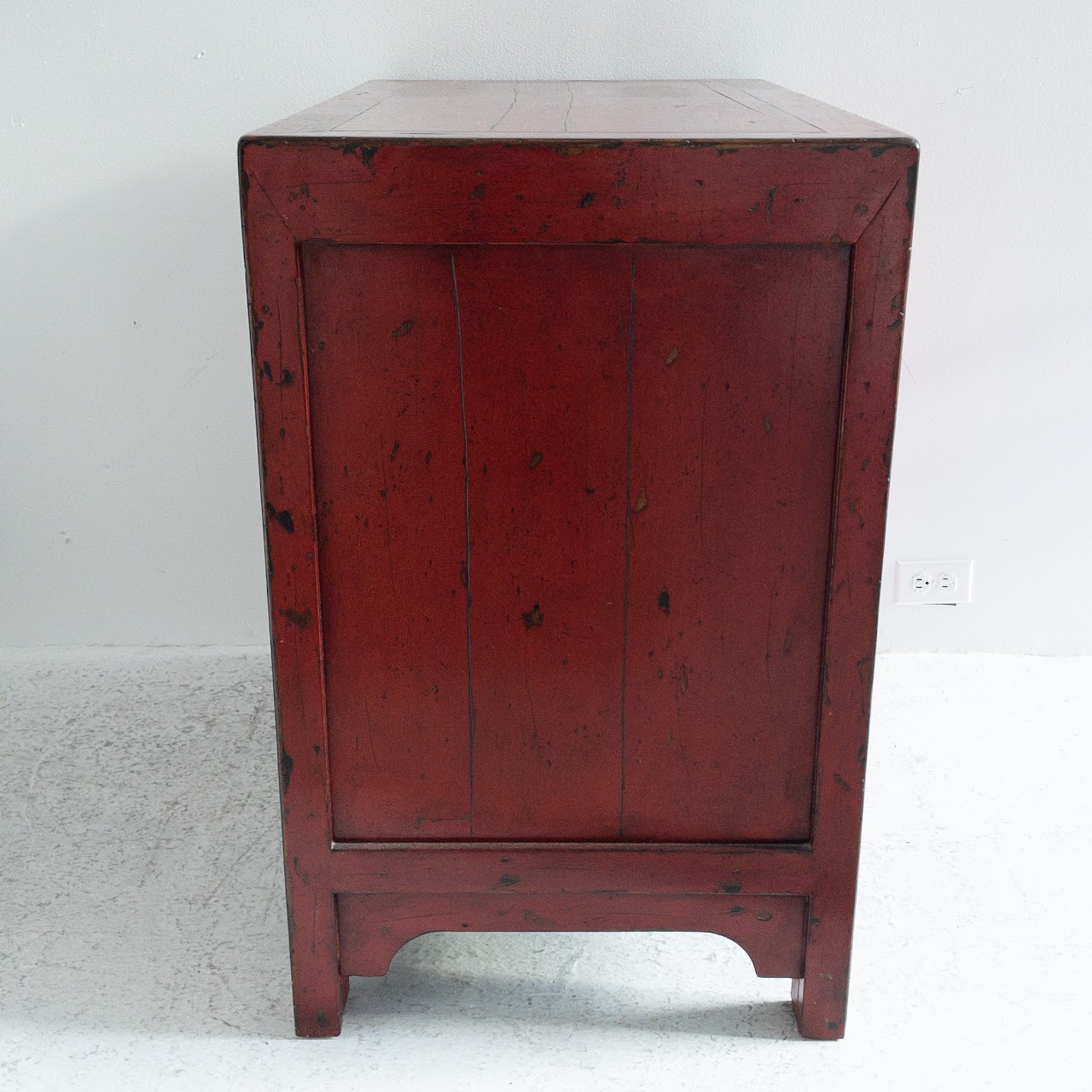 Pottery Barn Emmett Ming Red Cabinet #1