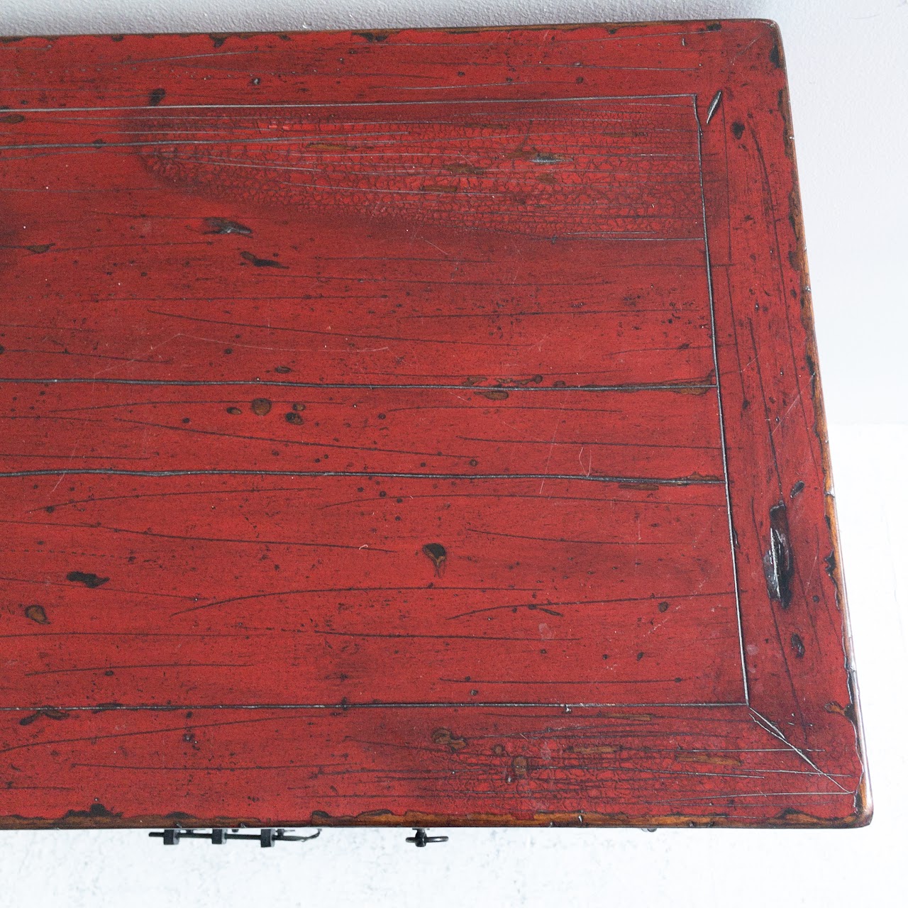 Pottery Barn Emmett Ming Red Cabinet #1