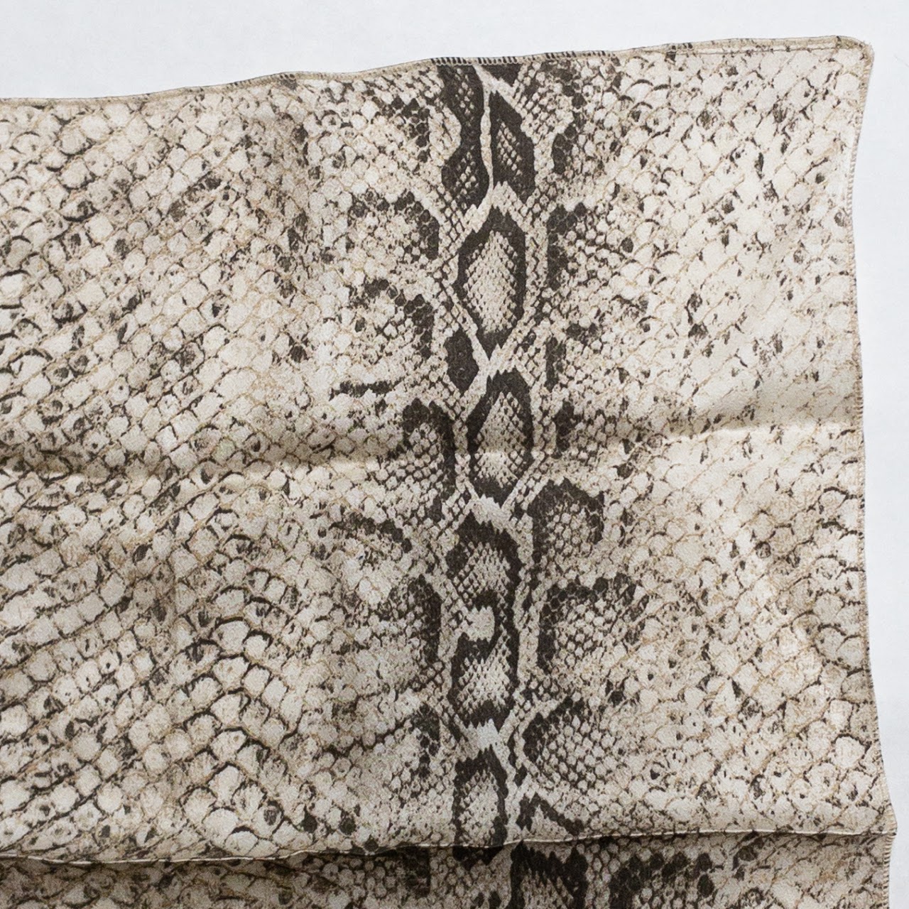 Roberto Cavalli Snake Pattern Pocket Square