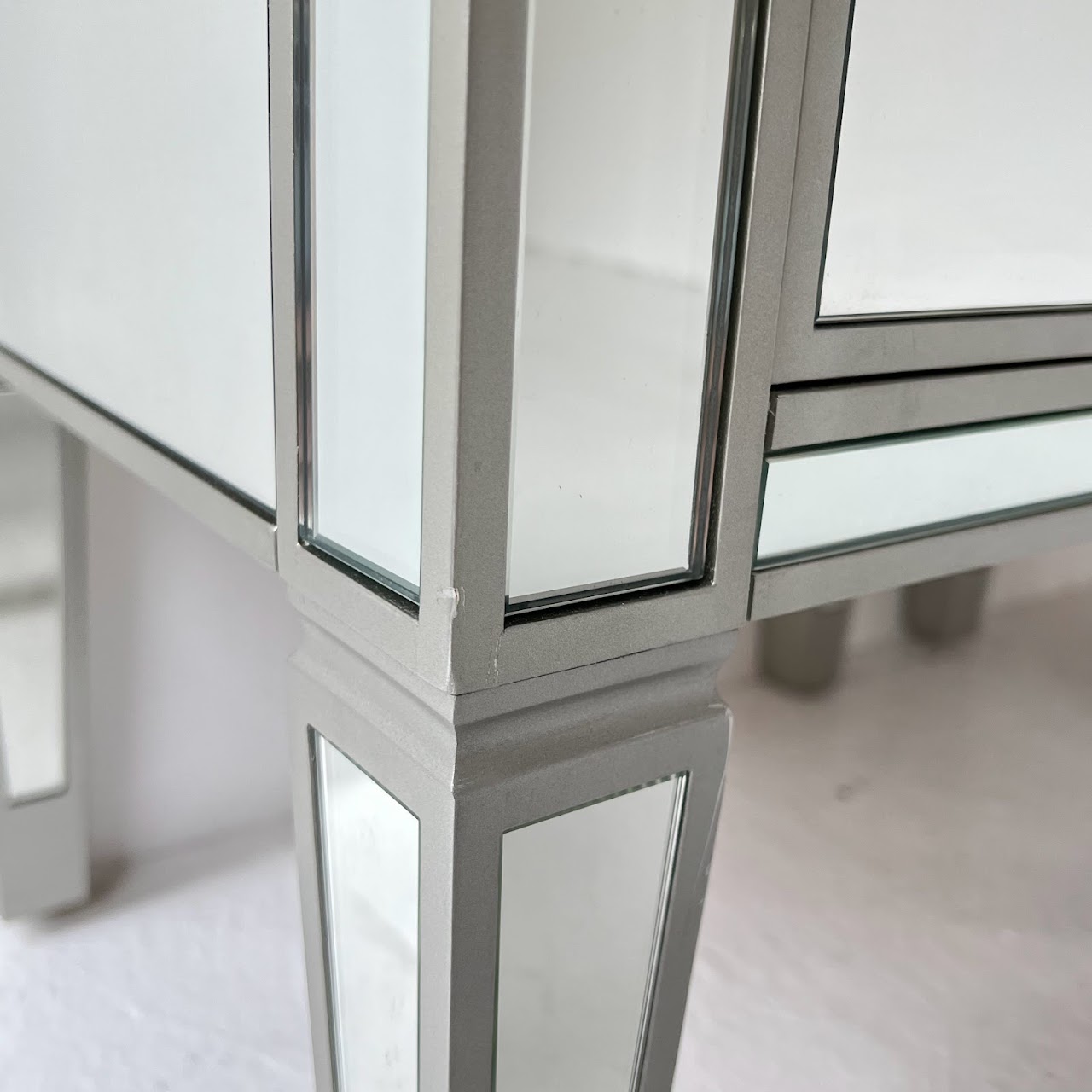 Mirrored End Table Pair