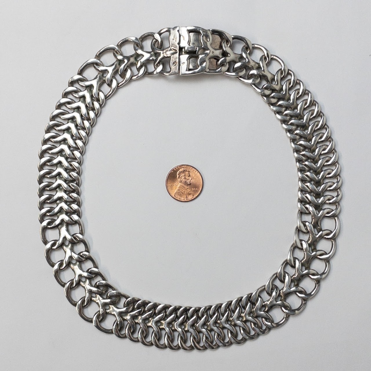 Sterling Silver Multi-Link Necklace