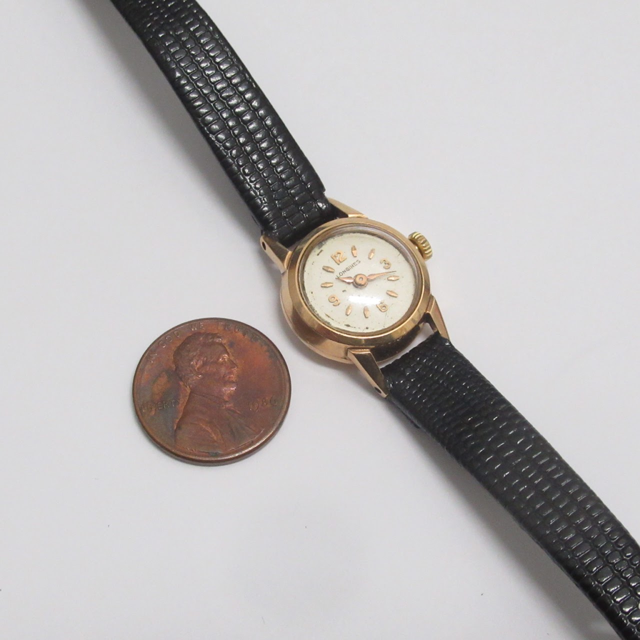 Longines 18K Gold & Leather Watch